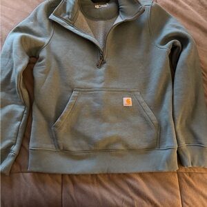 Carhartt Women’s Green Half-Zip Sweater